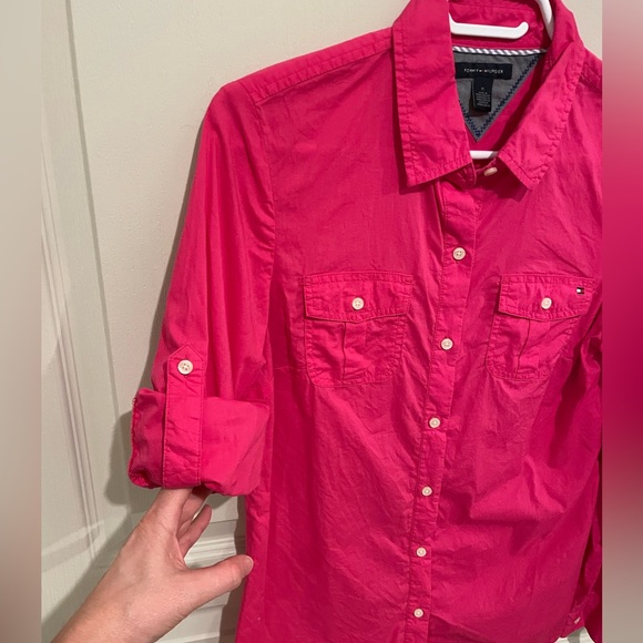 ⭐️ Tommy Hilfiger Cotton Botton Blouse / Shirt - Picture 3 of 5